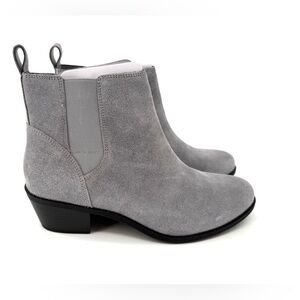 Vionic Roseland Gray Suede Ankle Booties size 8.5